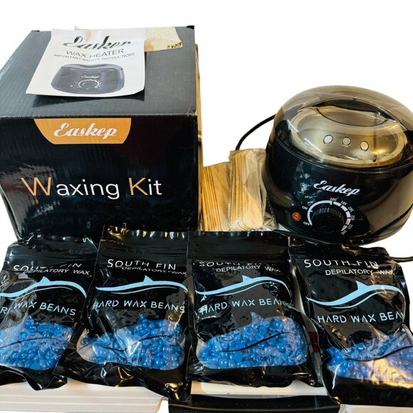 Waxing Kit With South Fin Hard Wax Beans & Wooden Spatulas(Bx Dmg) - Picture 2 of 10